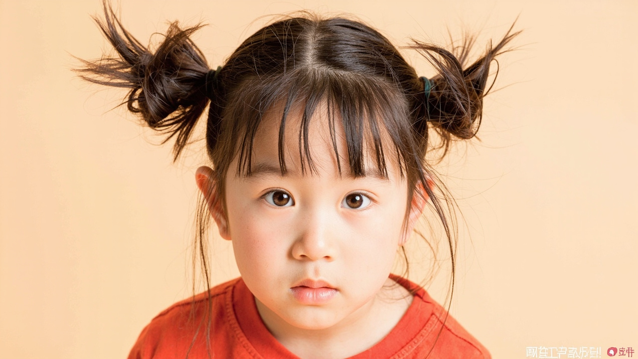 10后学生呆毛发型